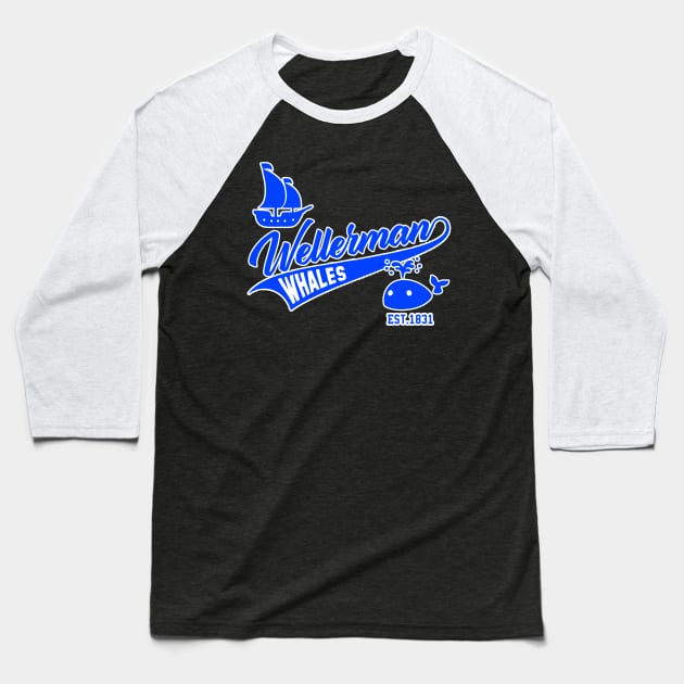 Wellerman Whales Baseball Team Baseball T-Shirt by dystopic